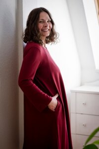 Schwangerschaft-freundlich Kleid JANE zum Stillen - Wolf Mothers