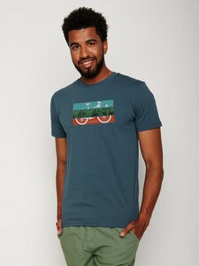 Herren T-Shirt Bike Mountain reine Bio-Baumwolle - GREENBOMB