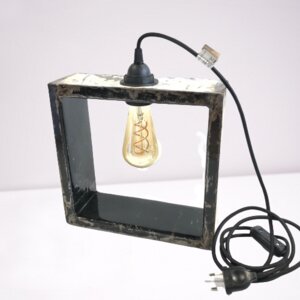 Lampe "Grand Nassara" | inkl. Vintage-Glühbirne | Upcycling aus alten Ölfässern - Moogoo Creative Africa