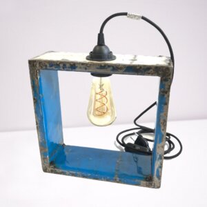 Lampe "Grand Nassara" | inkl. Vintage-Glühbirne | Upcycling aus alten Ölfässern - Moogoo Creative Africa