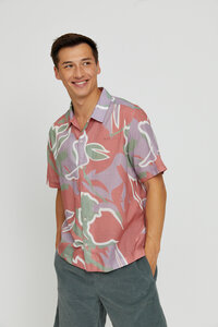 Kurzarm Hemd - Honolulu Shirt - aus Bio Baumwolle - Mazine