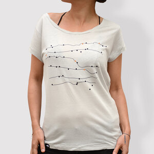 Damen T-Shirt, "Sonate", Opal - little kiwi