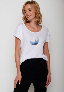 Nature Boat Wave Cool  - T-Shirt für Damen - GREENBOMB