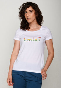 Politics Freedom Rainbow Loves  - T-Shirt für Damen - GREENBOMB