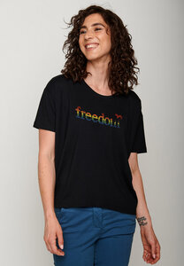 Politics Freedom Rainbow Feel  - T-Shirt für Damen - GREENBOMB