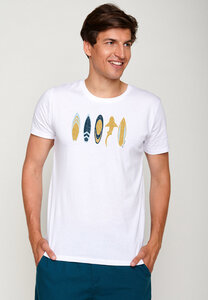 Unisex Lifestyle Shark Beach Guide - T-Shirt für Herren - GREENBOMB