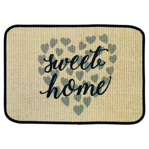 Fußmatte | 'sweet home' mit Herz | 40 x 60 cm | Sisal | Naturlatex - 4betterdays