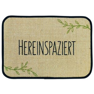 Fußmatte | 'Hereinspaziert' | 45 x 75 cm | Sisal | Naturlatex - 4betterdays