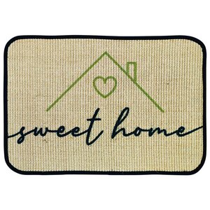 Fußmatte | 'sweet home' | 45 x 75 cm | Sisal | Naturlatex - 4betterdays