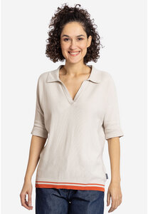 Elkline Damen Strick Poloshirt Teed Up aus reiner Bio-Baumwolle - Elkline