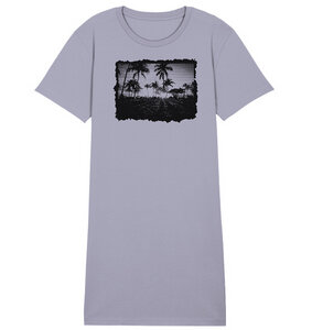 T-Shirt Kleid aus organischer Baumwolle Palmen - earlyfish