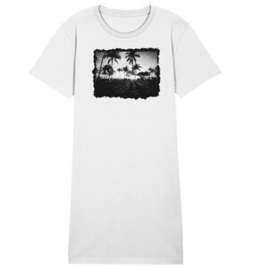 T-Shirt Kleid aus organischer Baumwolle Palmen - earlyfish