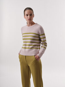 Pullover mit Streifen aus Bio-Merinowolle - LANIUS