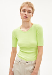 MAAIA VIOLAA - Damen Ripp-T-Shirt Slim Fit aus Bio-Baumwoll Mix - ARMEDANGELS