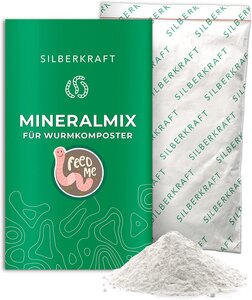 Silberkraft Mineral-Mix für Wurmkomposter 1L - für Kompostwürmer, Regenwürmer - Silberkraft