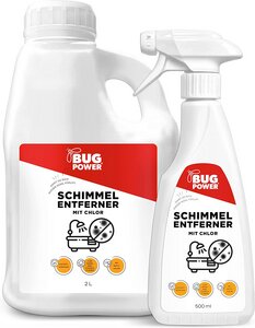 BugPower Schimmel Entferner Spray - Schimmelreiniger - Silberkraft