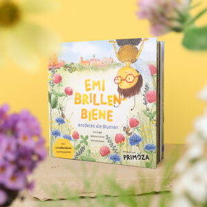 Kinderbuch Emi Brillenbiene mit Bio-Saatgut zum Einpflanzen - primoza GmbH