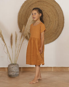 Kurzarm Kleid für Kinder aus Leinen / Oversized Dress - Matona
