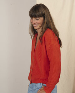 Gestrickter Cardigan für Frauen aus Bio-Baumwolle / Essential Knit Cardigan - Matona