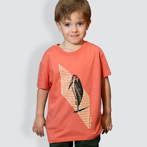Kinder T-Shirt, "Marabu", Mid Heather Red - little kiwi