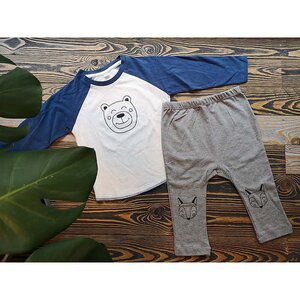 Baby Set 18-24 Monate - Baseball Oberteil und Hose - Róka - fair clothing