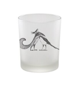 Windlicht »Eichhörnchen und Elster« von LIGARTI | handbedrucktes Teelicht | Kerzenhalter | Kerzenglas - LIGARTI