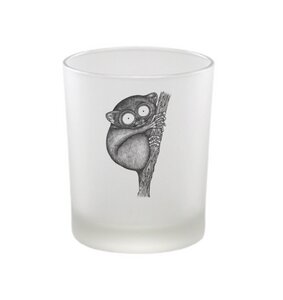 Windlicht »Koboldmaki« von LIGARTI | handbedrucktes Teelicht | Kerzenhalter | Kerzenglas - LIGARTI