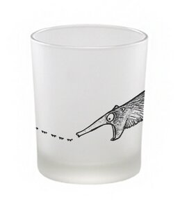 Windlicht »Schleckbert« von LIGARTI | handbedrucktes Teelicht | Kerzenhalter | Kerzenglas - LIGARTI