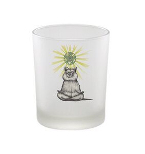 Windlicht »Yogibär« von LIGARTI | handbedrucktes Teelicht | Kerzenhalter | Kerzenglas - LIGARTI