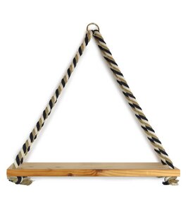 Wandregal Triangle mit bunter Baumwollkordel - Gary Mash