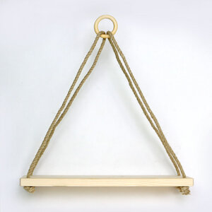 Wandregal Triangle mit Baumwollkordel - Gary Mash