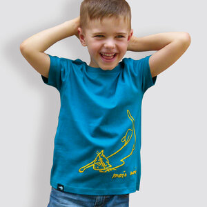 Kinder T-Shirt, "Moin Moin", Ocean Depth - little kiwi