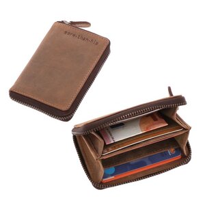 RFID-Kartenhalter oder Mini-Portemonnaie aus mattem Ökoleder - PRESTON - MoreThanHip