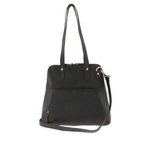 Retro-Handtasche aus mattem Vintage-Öko-Leder - Poppy - braun oder schwarz - MoreThanHip