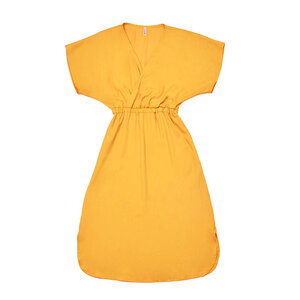 KIMONO Kleid in Aqua oder Maisgelb aus Tencel - WiDDA berlin