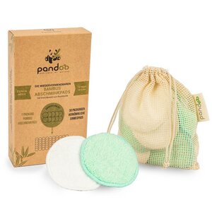 10 Abschminkpads waschbar aus Bambus und Baumwolle - pandoo
