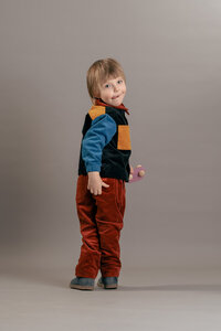 Workwear Kids Cord Jacket - Colorblock - soki