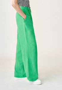Weit geschnittene Hose aus nachhaltigem Baumwoll-Hanf Gewebe für Damen - Medina - Lana natural wear