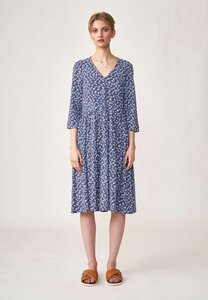 Knielanges Kleid mit Volants für Damen - Helene - Lana natural wear