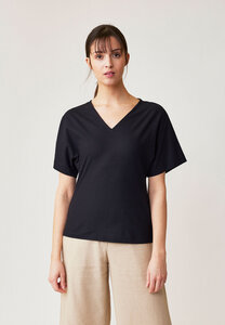 Shirt mit V-Neck-Ausschnitt für Damen - Sani - Lana natural wear