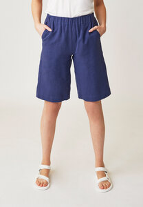 Weit geschnittene Shorts aus nachhaltigem Baumwoll-Hanf Gewebe für Damen - Azita - Lana natural wear