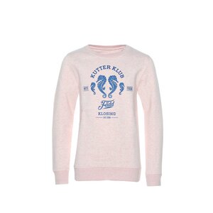 Kinder Sweatshirt Pullover Bio-Baumwolle und recyceltem Polyester Rosa - FÄDD