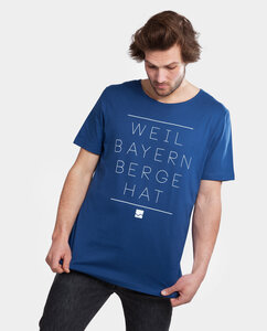 Shirt Weil Bayern Berge hat blau - Degree Clothing