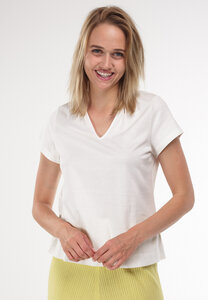 Kurzarmshirt im Blusen-Style aus Bio-Baumwolle | Short Blouse - Alma & Lovis