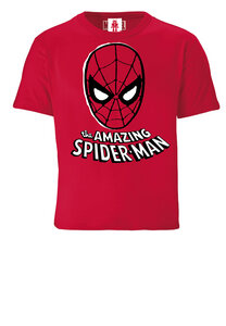 LOGOSHIRT - Marvel Comics - Spider-Man - Maske - Bio T-Shirt Print - Junge & Mädchen - LOGOSH!RT