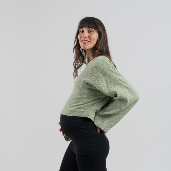 Bella Waffel Crop Top Aus Bio Baumwolle Und Recyceltem Polyester 2