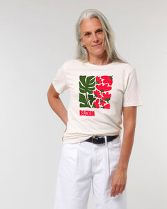 Artdesign - Recyceltes Biobaumwollshirt off white / Bloom - Kultgut