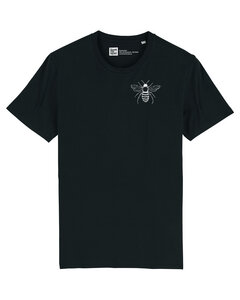 Biene T-Shirt aus Bio-Baumwolle schwarz - ilovemixtapes