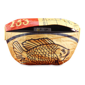 Bauchtasche Trakak aus Zement-/ Fischfutter-/ Reissack - Upcycling Deluxe