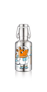 soulbottle steel light • astronautenmaus • 0,5 l • einwandige Trinkflasche aus Edelstahl - soulbottles